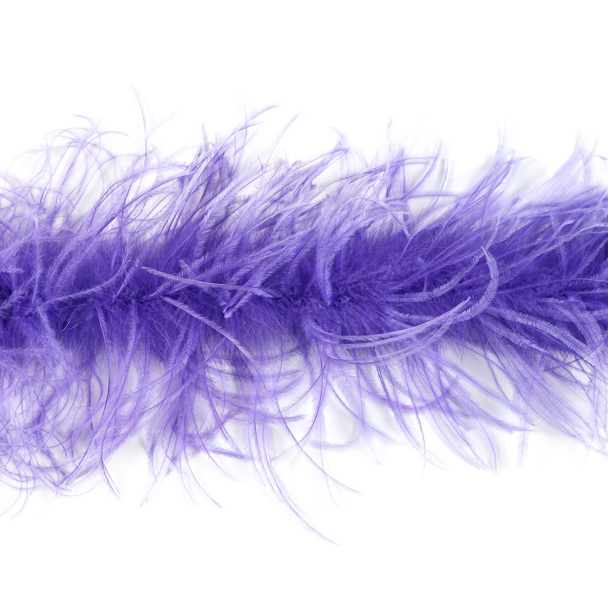 One Ply Ostrich Feather Boa - Lavender