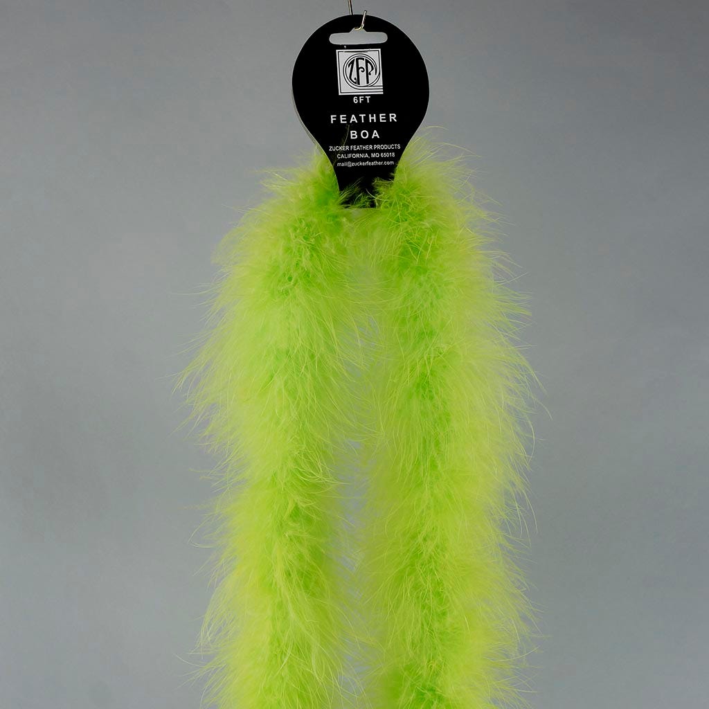 Marabou Feather Boa - Mediumweight - Lime