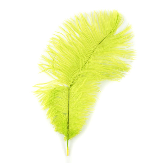 Ostrich Feathers-Damaged Drabs - Lime