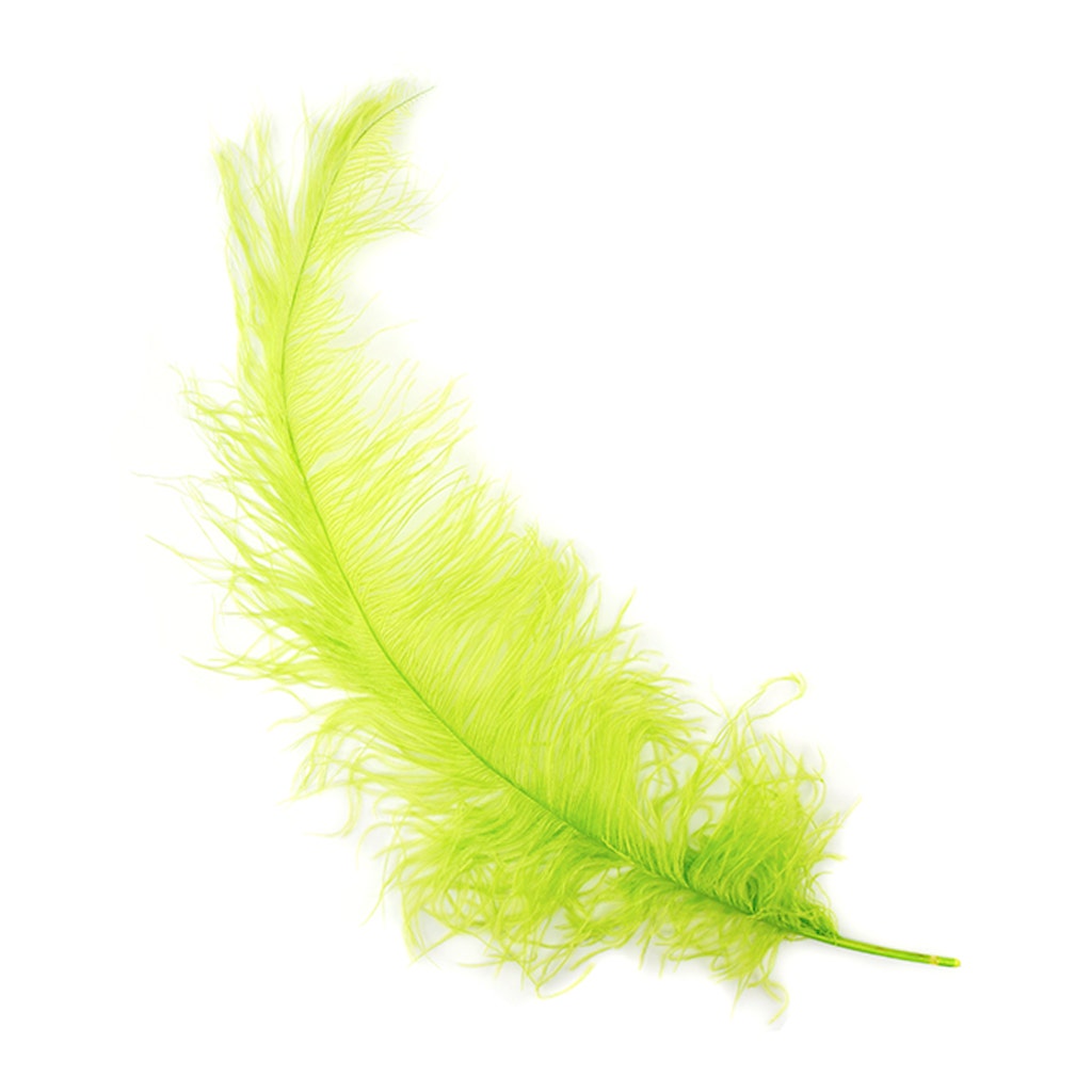 Ostrich Feathers-Spads Damaged - Lime