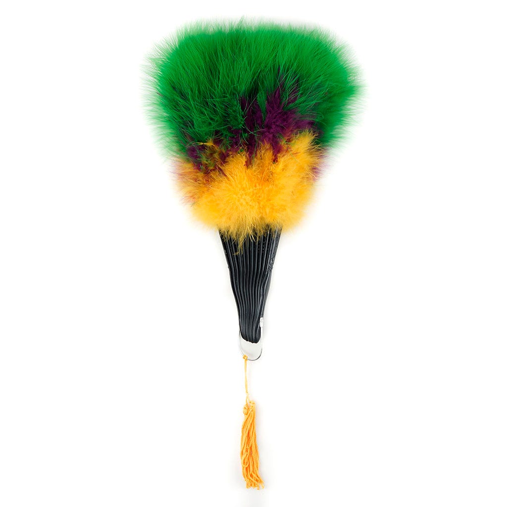 Marabou Feather Fan Multi Color - Mardigras Mix