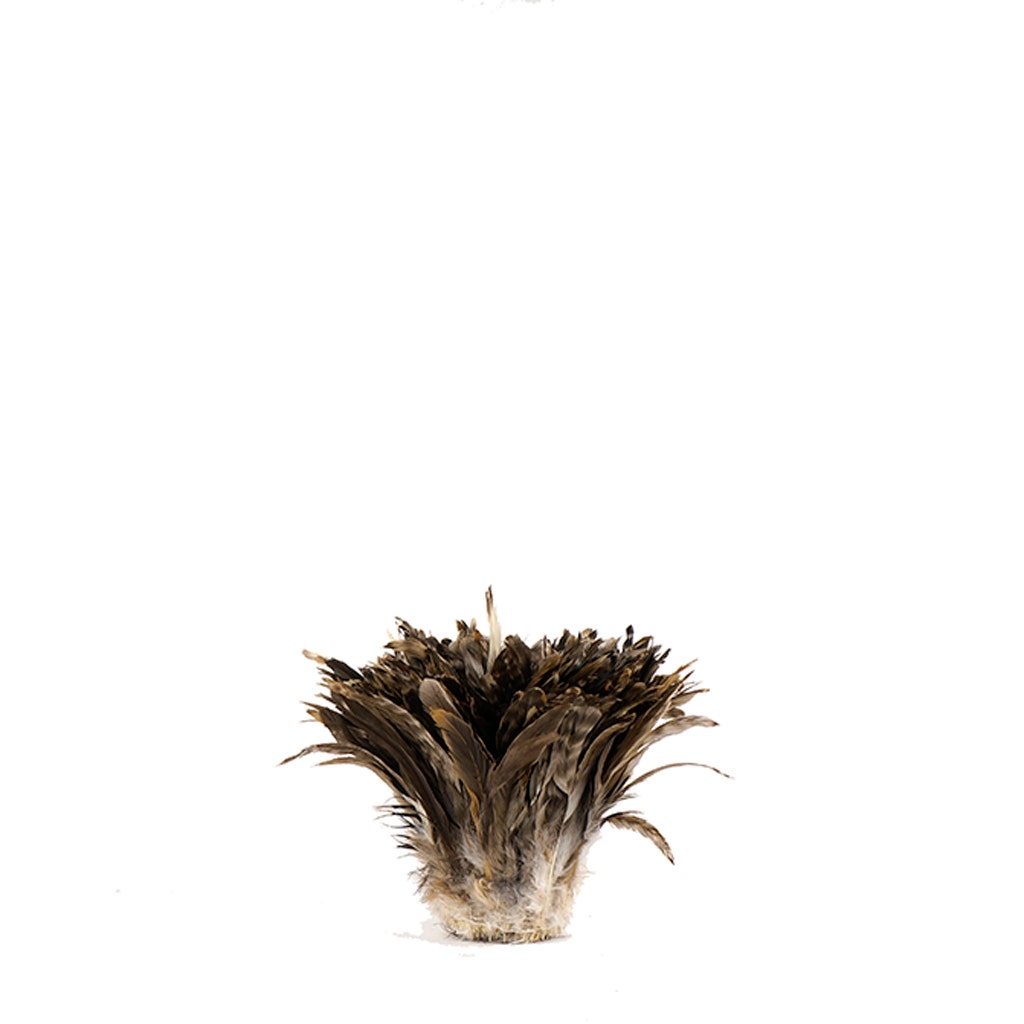 Rooster Coque Tails Feathers Chinchilla Natural  5-8" [1/4 LB Bulk]