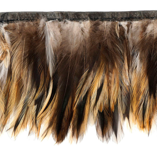 Badger Hackle Feather Fringe - Natural