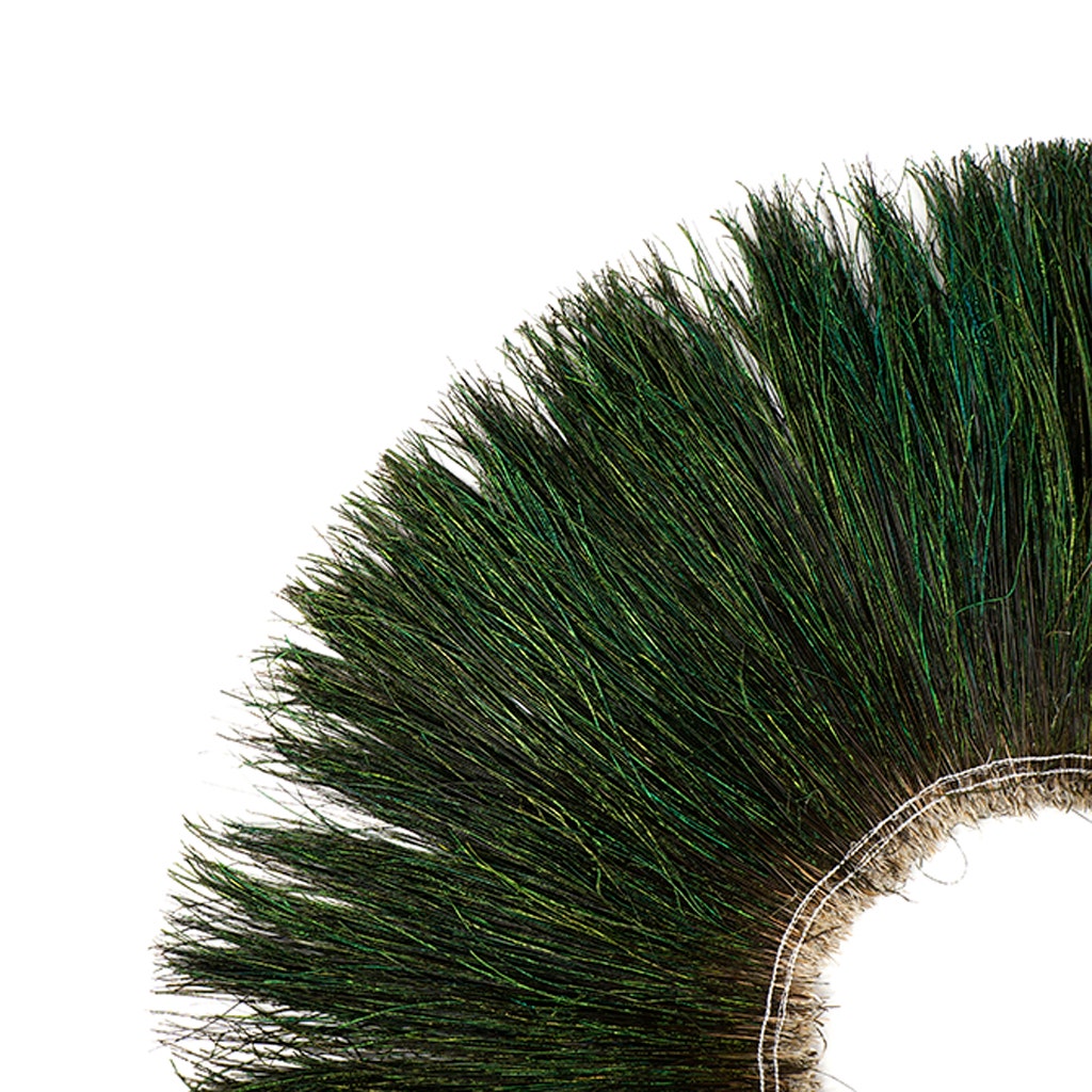 Peacock Flue (Herl) Feathers [{WEDDING CENTERPIECES}] - Natural - 10-12"