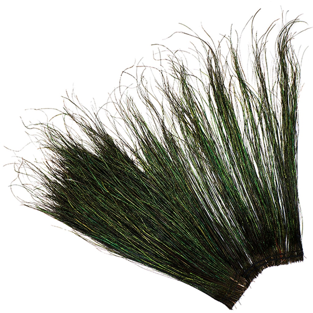 Peacock Flue (Herl) Feathers [{WEDDING CENTERPIECES}] - Natural - 14 - 16"