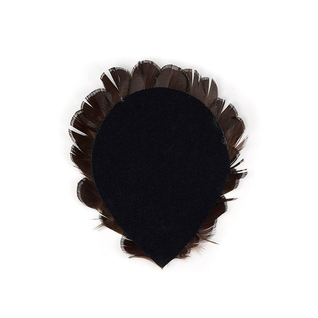 Bronze-Iridescent Feather Pad - Natural