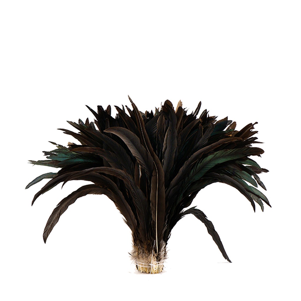 Rooster Coque Tails Feathers Bronze Natural  13-16" [1/4 LB Bulk]