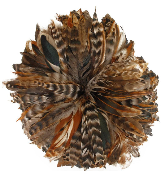 Zucker Feather Products Rooster Schlappen-Half Bronze - 8-10 inch - Natural