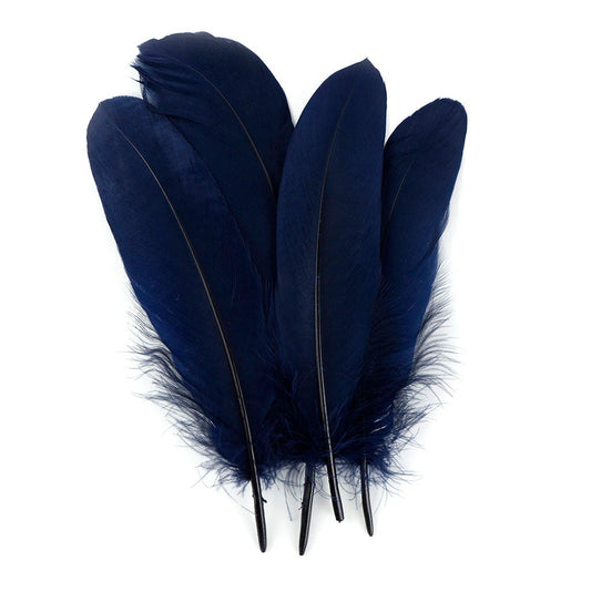 Bulk Goose Pallet Feathers 6-8 Inch - 1/4 LB - Navy