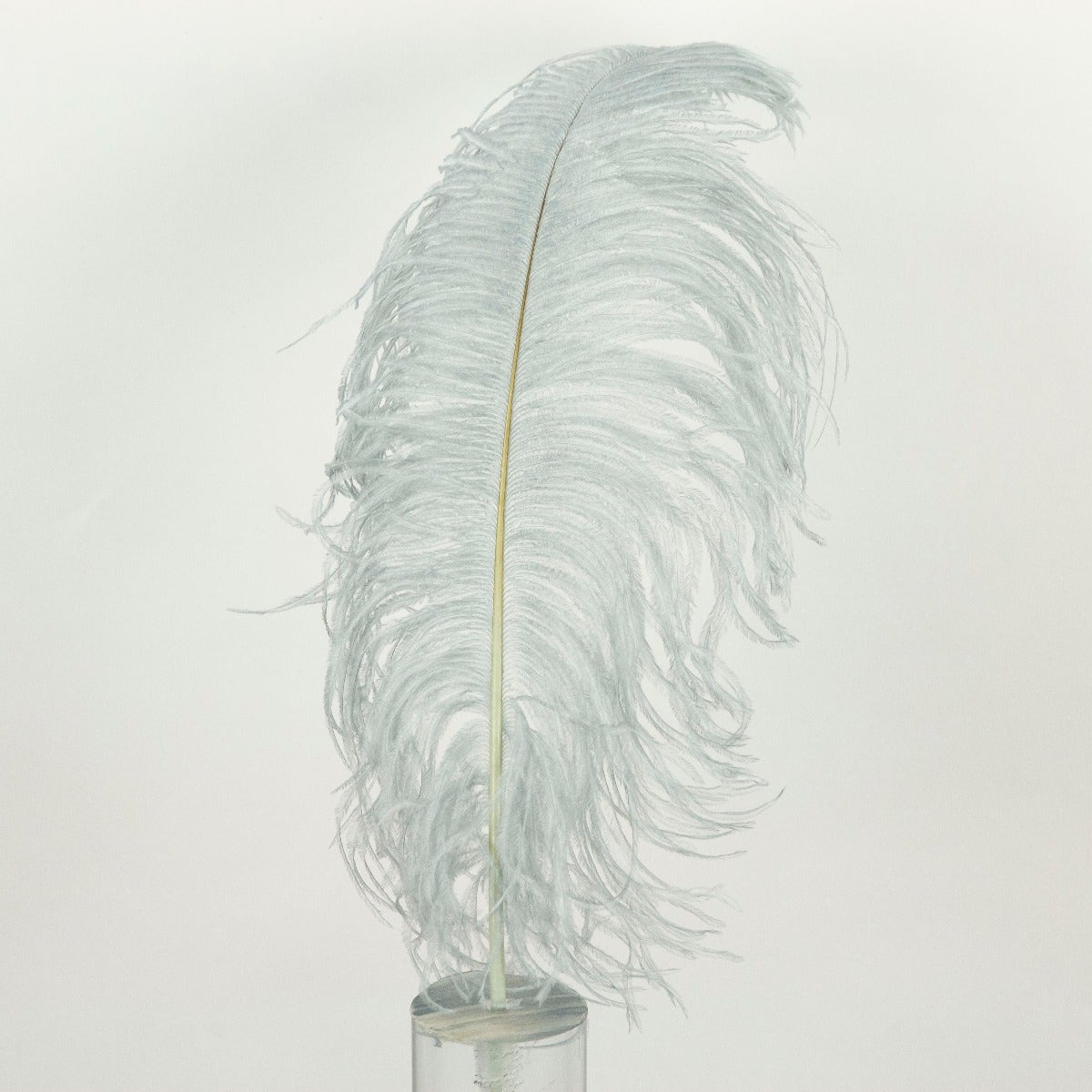 Ostrich Tails 16-18 inch - 30 PC - Silver