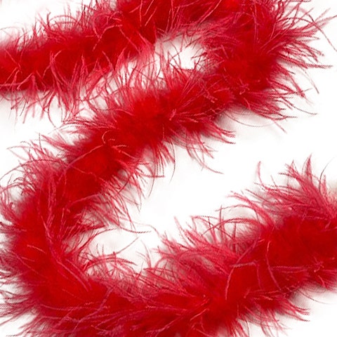 Ostrich Feather Boa - Value Two-Ply - Coral