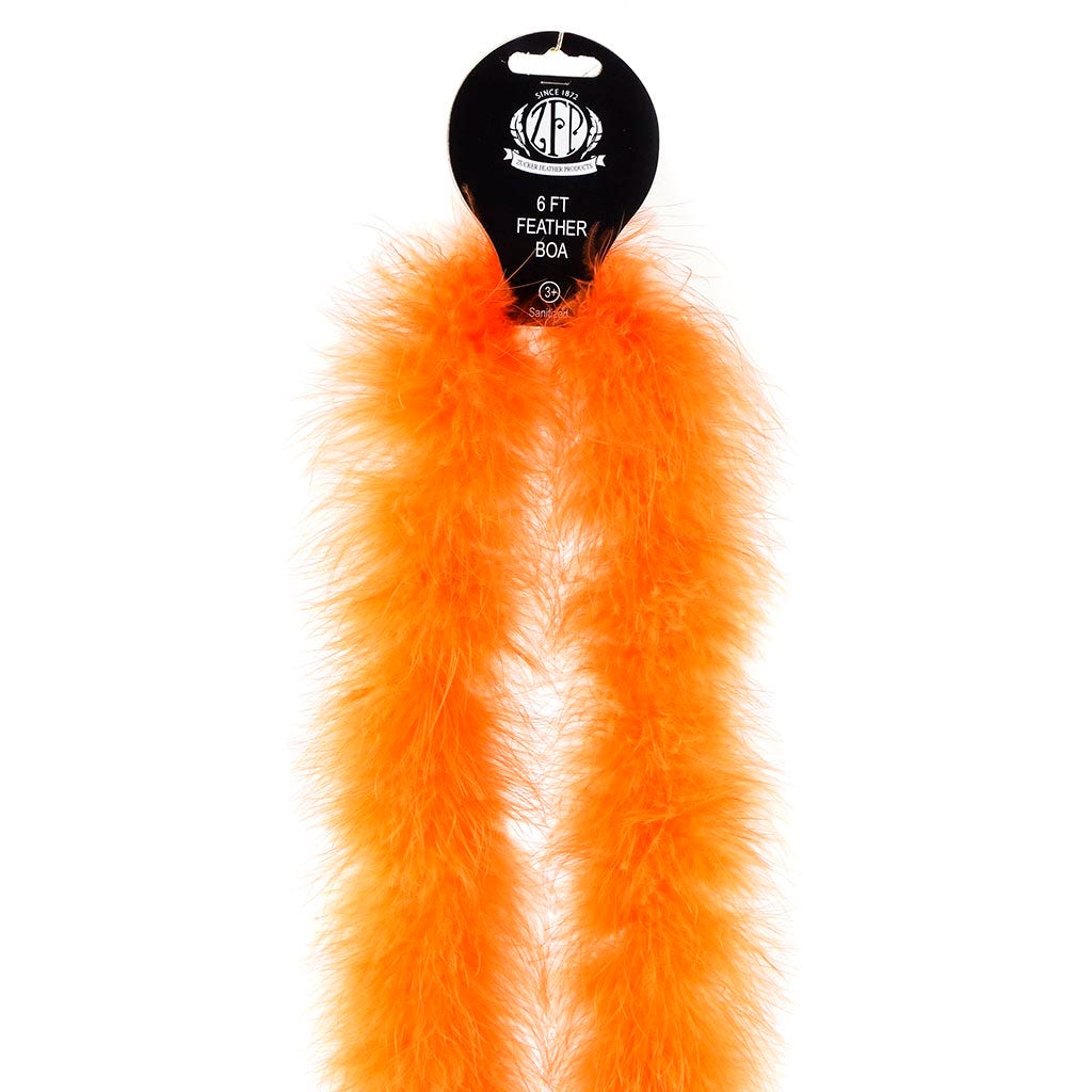 Marabou Feather Boa - Mediumweight - Orange