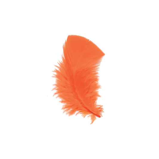 Loose Turkey Plumage Feathers - Orange