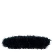 STRUNG TURKEY MARABOU BLOOD QUILL FEATHERS  3-4" - BLACK