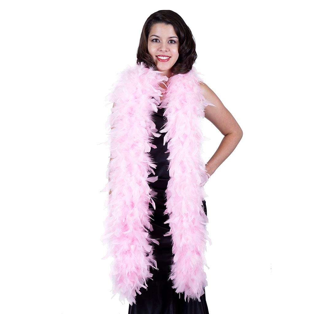 Chandelle Feather Boa - Heavyweight  - Candy Pink