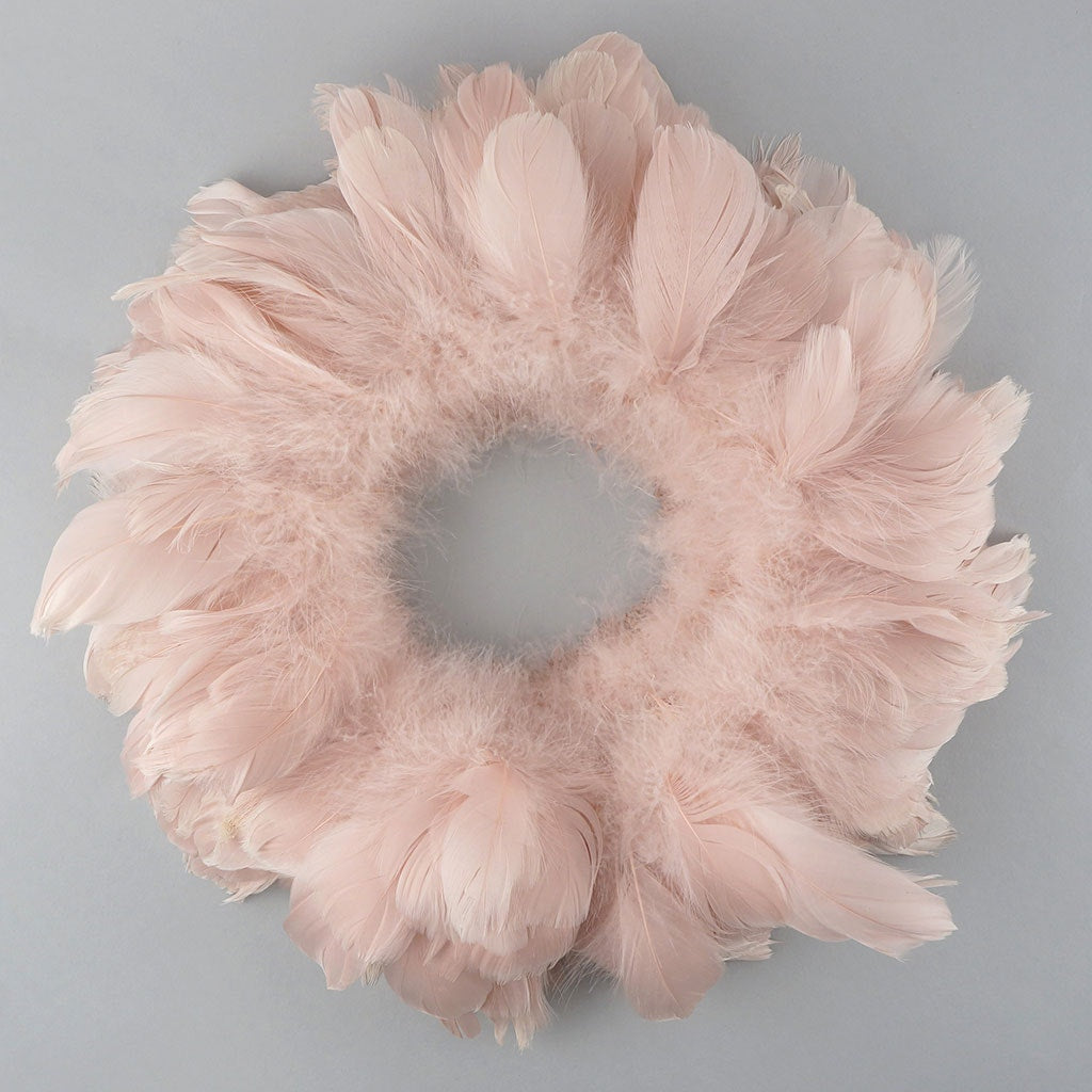 Goose Coquille  Dyed Feathers -  Champagne