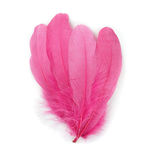 Bulk Goose Pallet Feathers 6-8 Inch - 1/4 LB -  Raspberry Sorbet