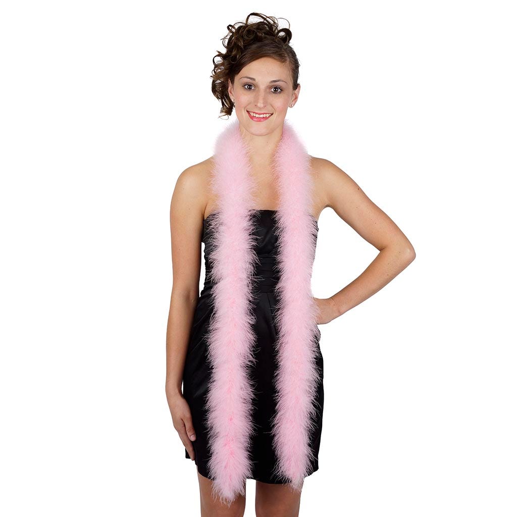 Full Marabou Feather Boa - Candy Pink