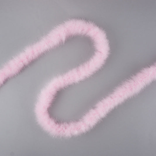 Thin Marabou Feather Boa - Light Pink