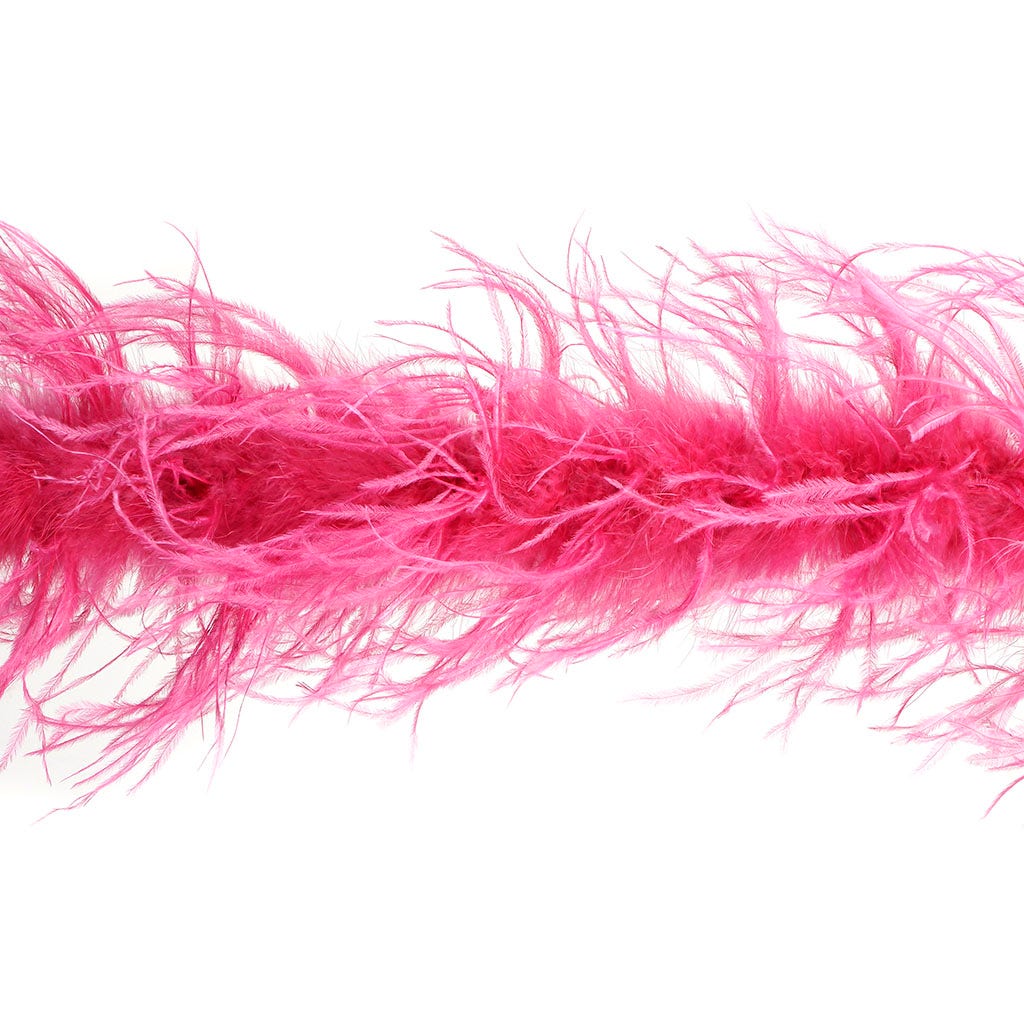 Raspberry Pink 2 Ply Ostrich Feather Boa