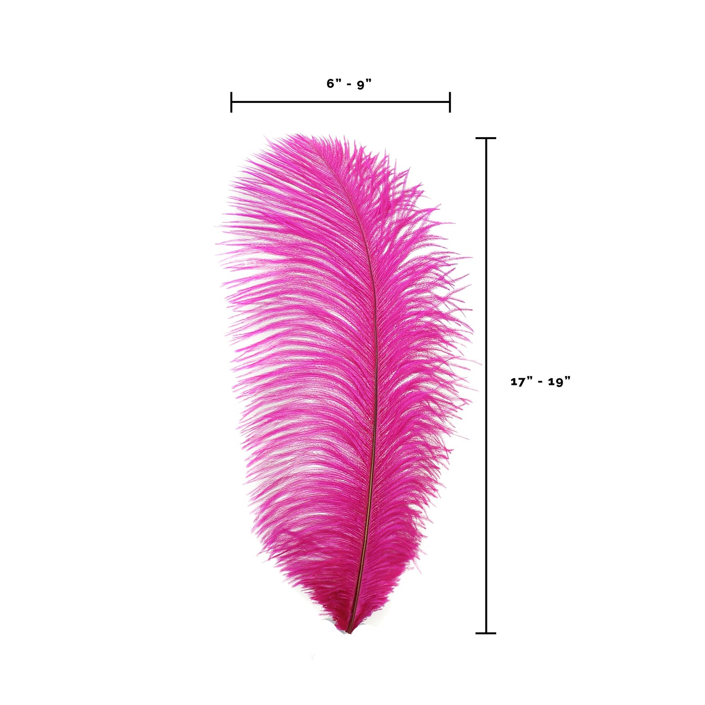 Zucker Feather - Ostrich Feathers-Drabs Selected - Shocking Pink