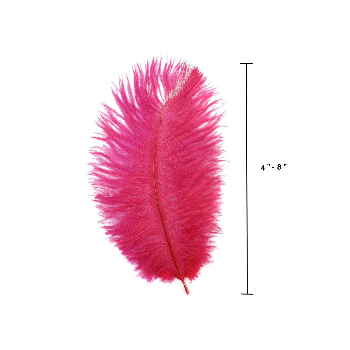 Ostrich Feathers 4-8" Drabs - Shocking Pink