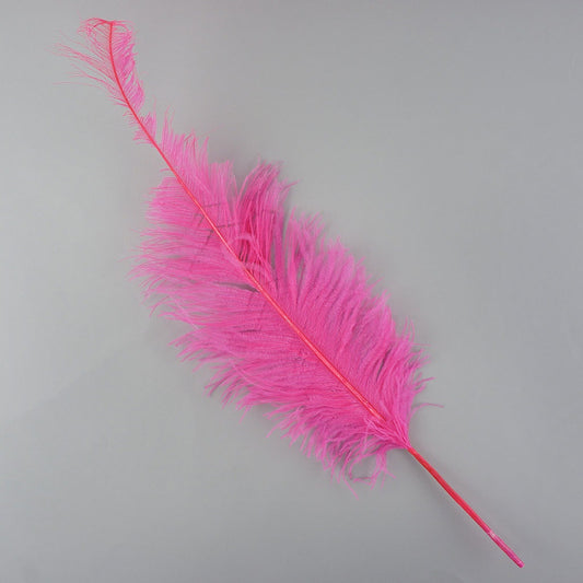 Ostrich Feathers-Spads Damaged - Shocking Pink