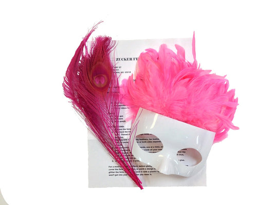 DIY Mask Kits-Assorted Feathers - Pink Orient