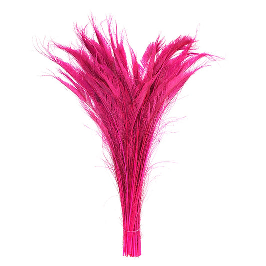 Peacock Swords Bleach Dyed - Shocking Pink