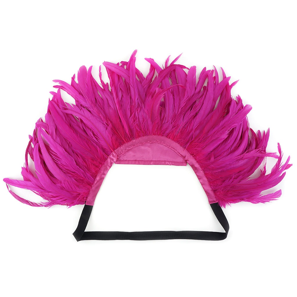 Carnival Feather Collar Shocking Pink