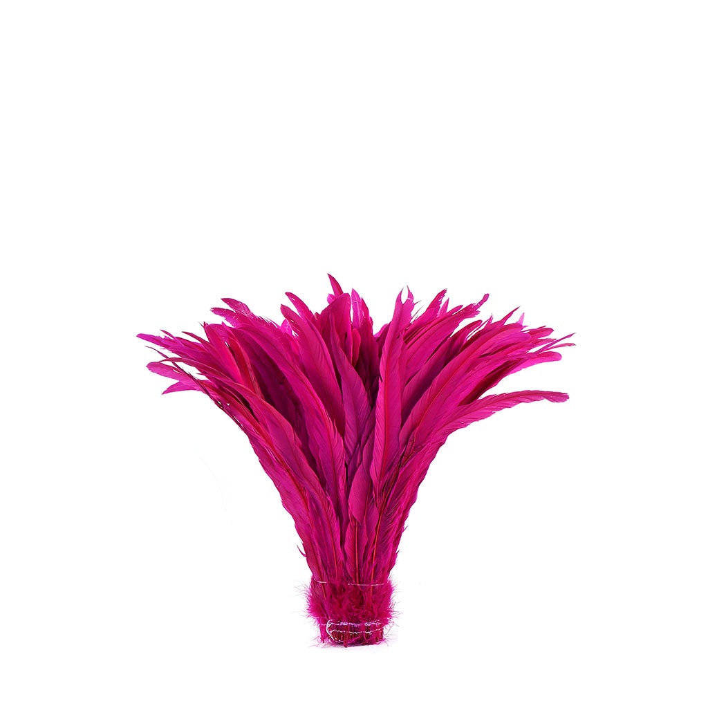 Rooster Coque Tails-Bleach-Dyed Shocking Pink