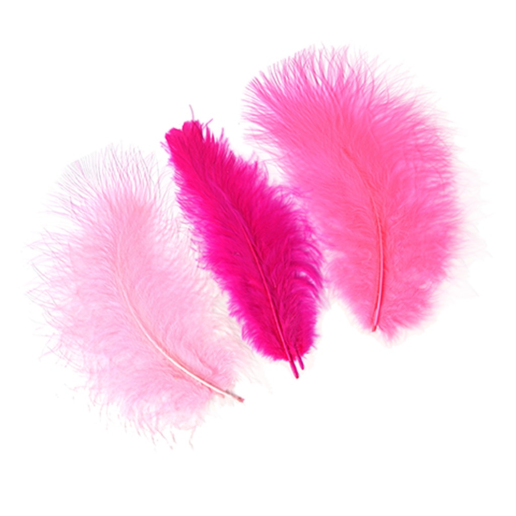 TURKEY MARABOU DYED LOOSE MIXED - PINKS – Zucker Feather Products, Inc.