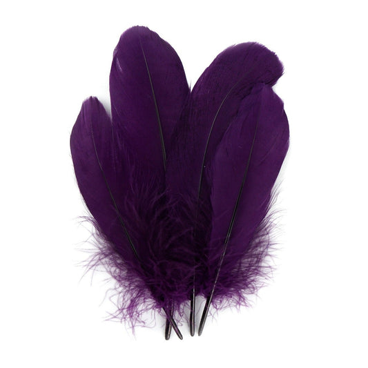 Goose Pallet Feathers 6-8" - 12 pc - Purple