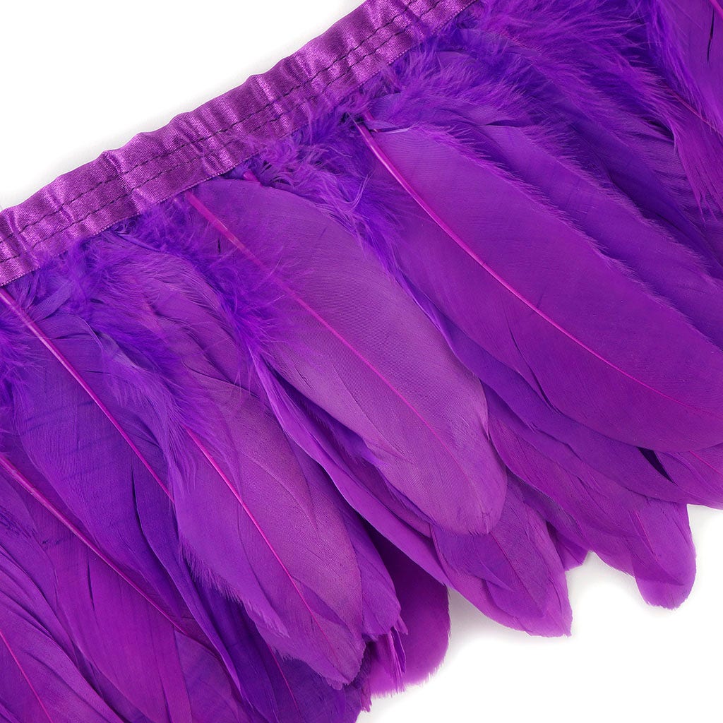 Parried Goose Pallet Feather Fringe - Fl Lilac