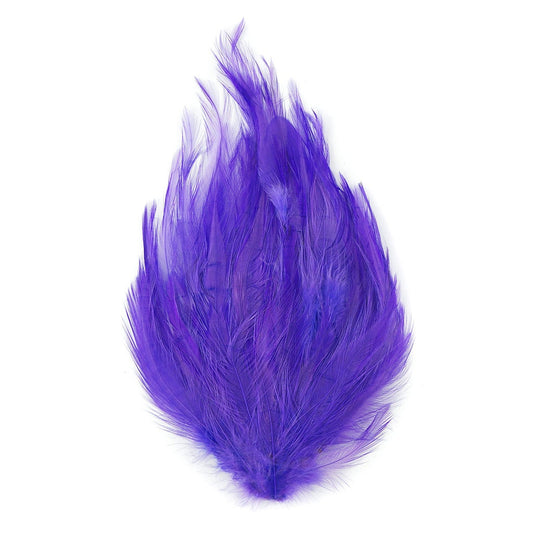Feather Hackle Pads Dyed - Lavender