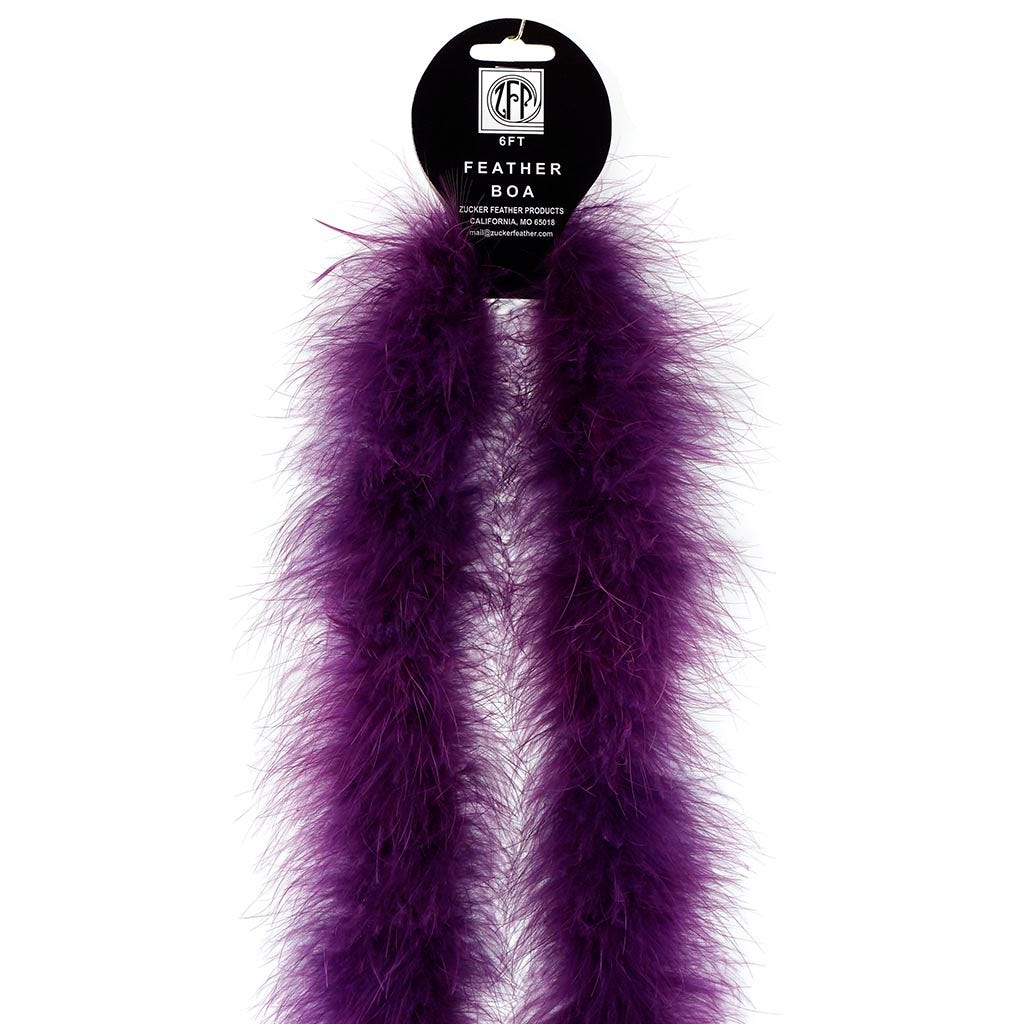 Full Marabou Feather Boa - Purple