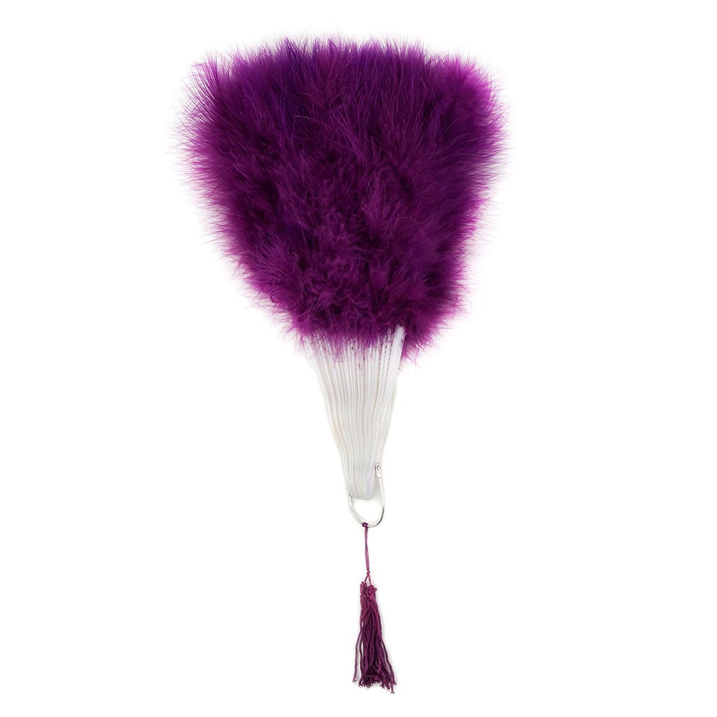 Marabou Feather Fan - Purple
