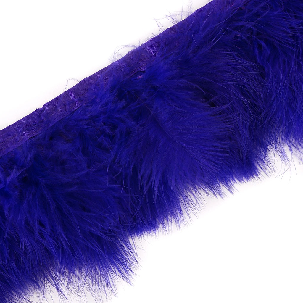 Marabou Feather Fringe 2-3" - 1 yard Regal Purple Bias Craft Tape