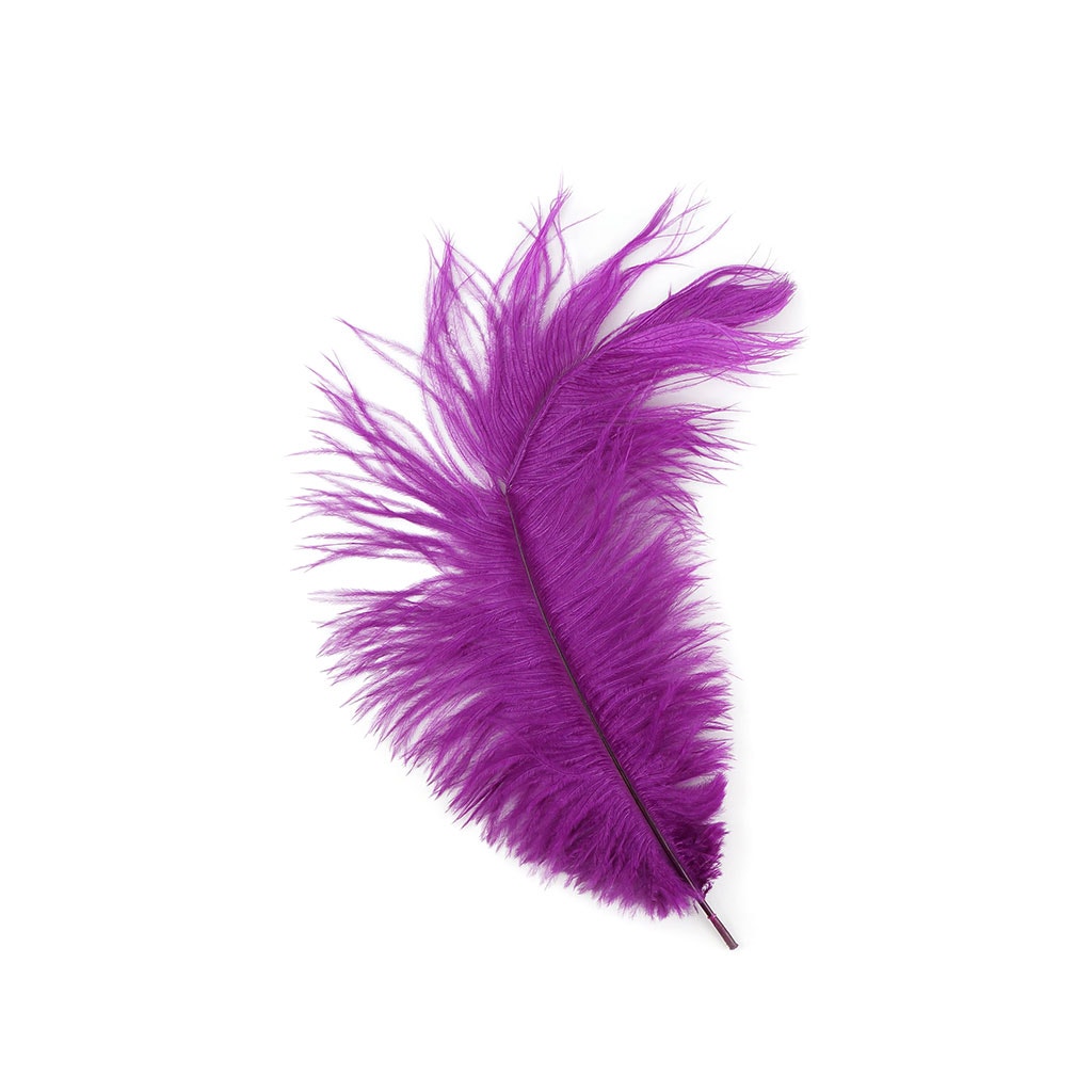 Ostrich Feathers-Damaged Drabs - Very Berry