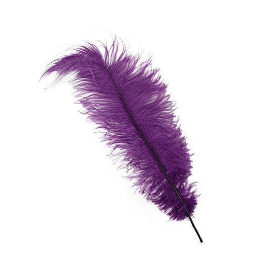 Ostrich Feathers-Damaged Drabs - Purple
