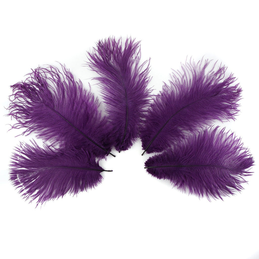 Ostrich Feathers 4-8" Drabs - Purple
