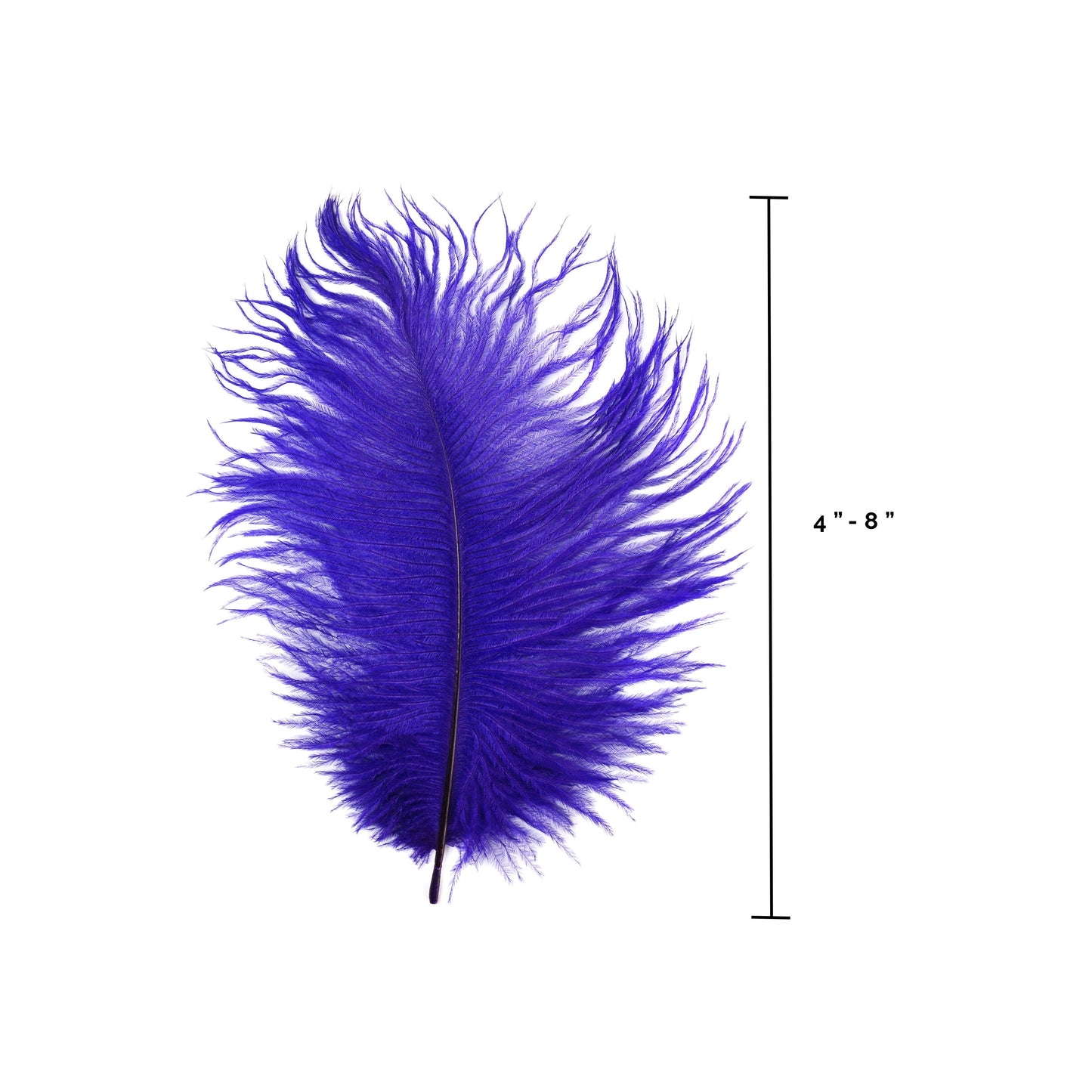 PURPLE BULK 4-8 Inches Ostrich Feathers Drabs Wholesale Feathers 