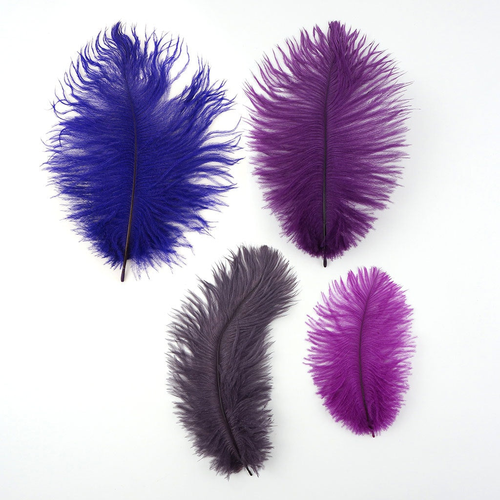 PURPLE - BULK - 4-8 inches - Ostrich Feathers Drabs - Wholesale Feathers
