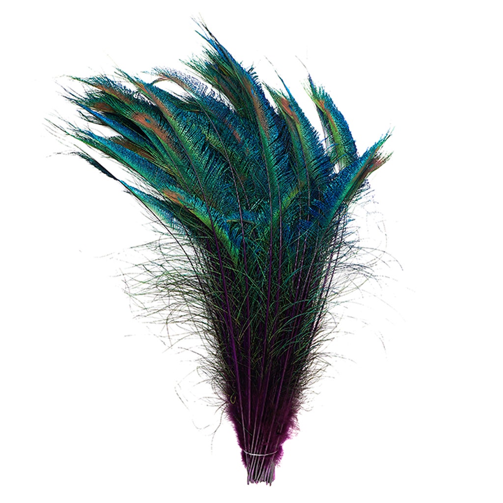 Peacock Swords Stem Dyed - Purple
