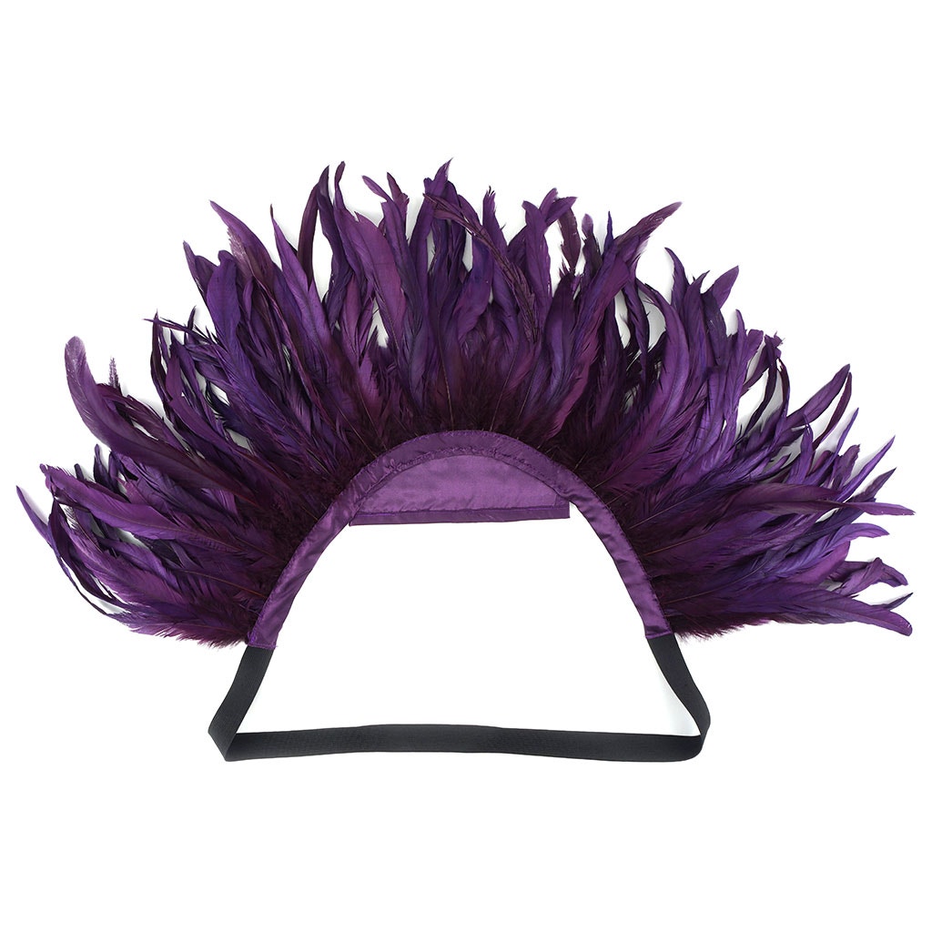 Carnival Feather Collar Purple