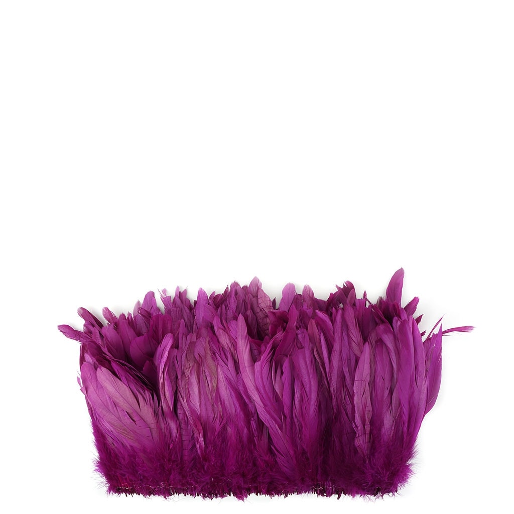 ooster Coque Tail Feathers Bleach and Dyed - Very Berry