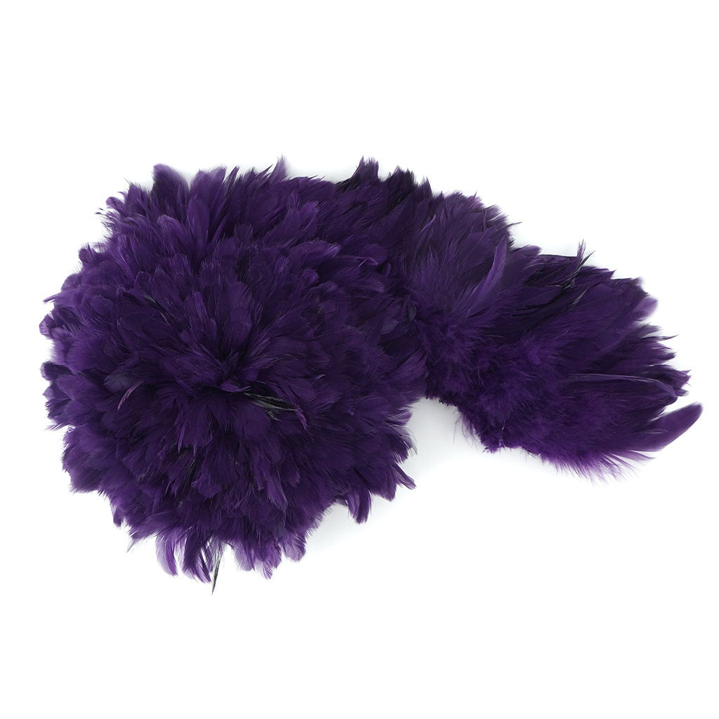 Rooster Schlappen-White-Dyed - Purple