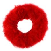 STRUNG TURKEY MARABOU BLOOD QUILL FEATHERS  3-4" - RED