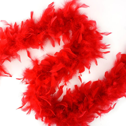 Chandelle Feather Boa - Lightweight - Red
