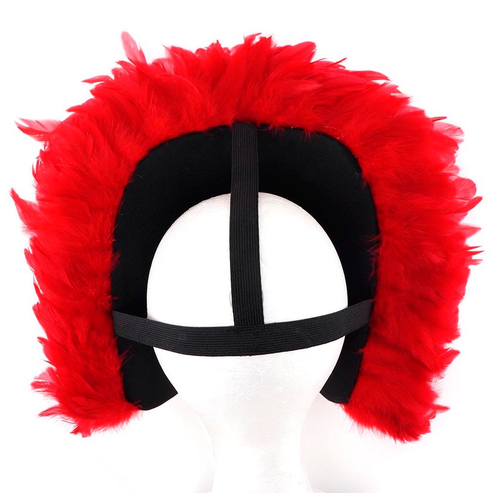 Coque Feather Headdress w/Sequins - Red